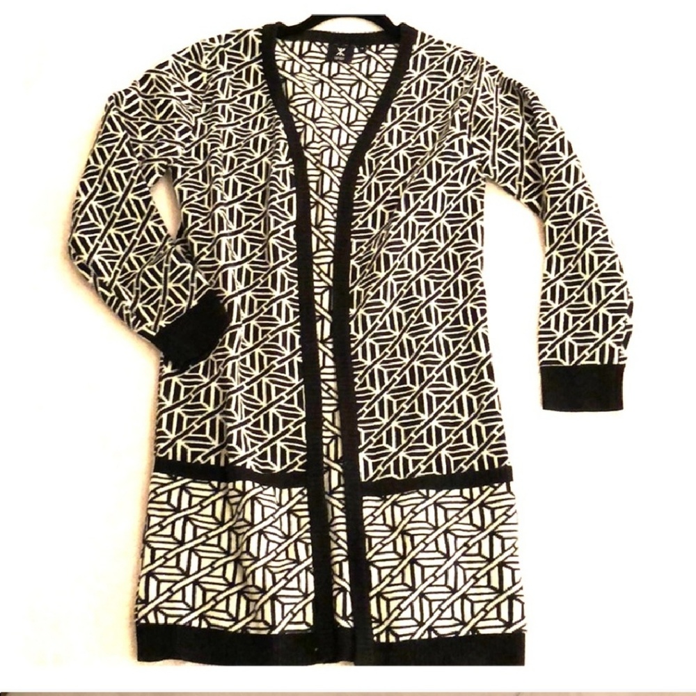 Scandinavian Chevron Style Wool One Piece of Norway Knit Cardigan Sweater